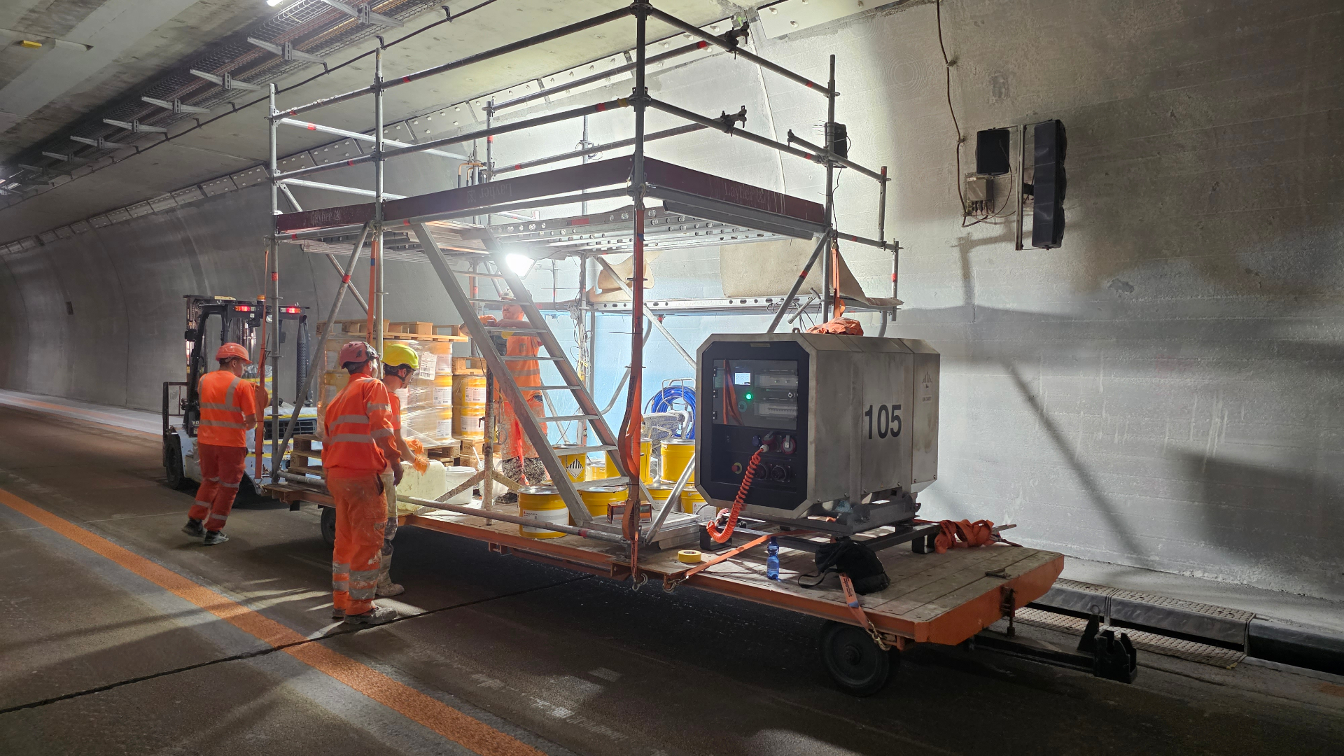 Butler S in tunnel construction site