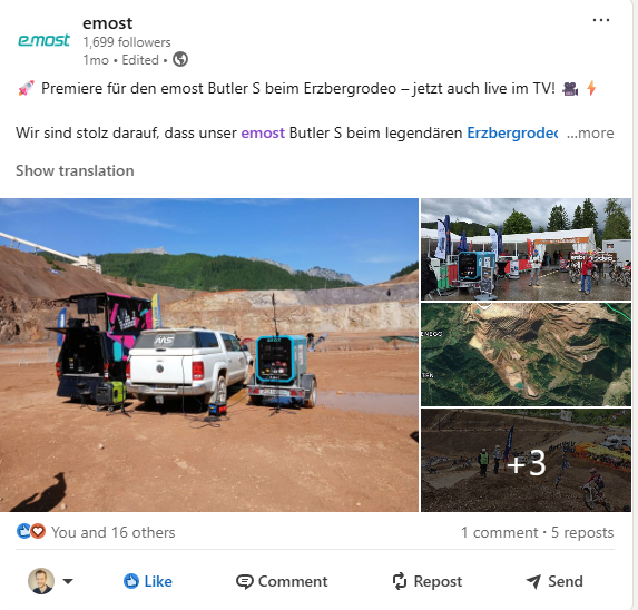 Premiere fΓΌr den emost Butler S beim Erzbergrodeo β jetzt auch live im TV!
